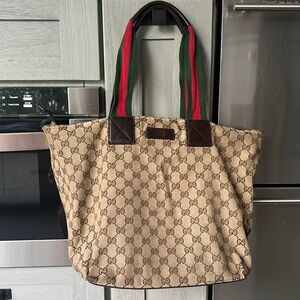 Vintage Gucci canvas tote